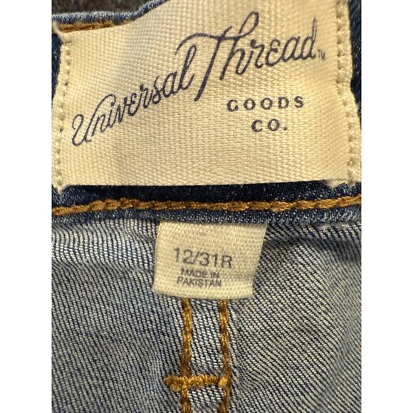 Universal Thread High Rise Skinny Jeans Womens 12 31R Blue Stretch Denim Classic - Picture 7 of 12